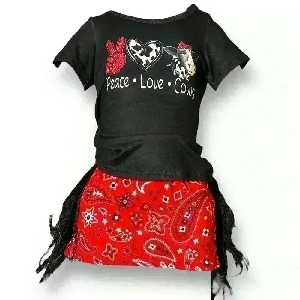 Baby/toddler two piece bandana skirt set - Picture 1 of 5